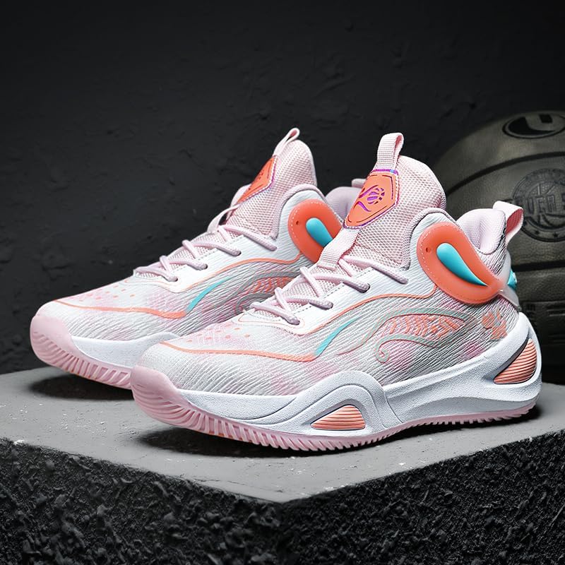 **Unisex Breathable Lightweight Basketball Shoes - Non-Slip Athletic Sneakers for Men & Women - Perfect for Outdoor Sports, Volleyball, and Casual Wear**