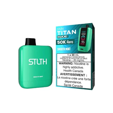 STLTH Titan MAX 50K Disposable Vape - 50000 Puffs, 30mL E-Liquid, Long-Lasting Vaping Device for Adults | Perfect for Travel, Parties & On-the-Go Use (Ontario)