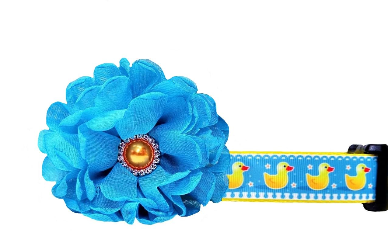 Durable Rubber Ducky Dog Collar | Waterproof Pet Collar with Cute Duck Design | Perfect for Small & Medium Dogs, Bath Time & Outdoor Adventures