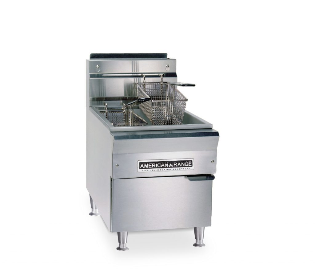 American Range AFCT 15 15 lb Countertop Gas Fryer - Natural Gas Commercial Deep Fryer for Restaurants, Food Trucks & Catering - Perfect for Frying Chicken, Fish, French Fries & More
