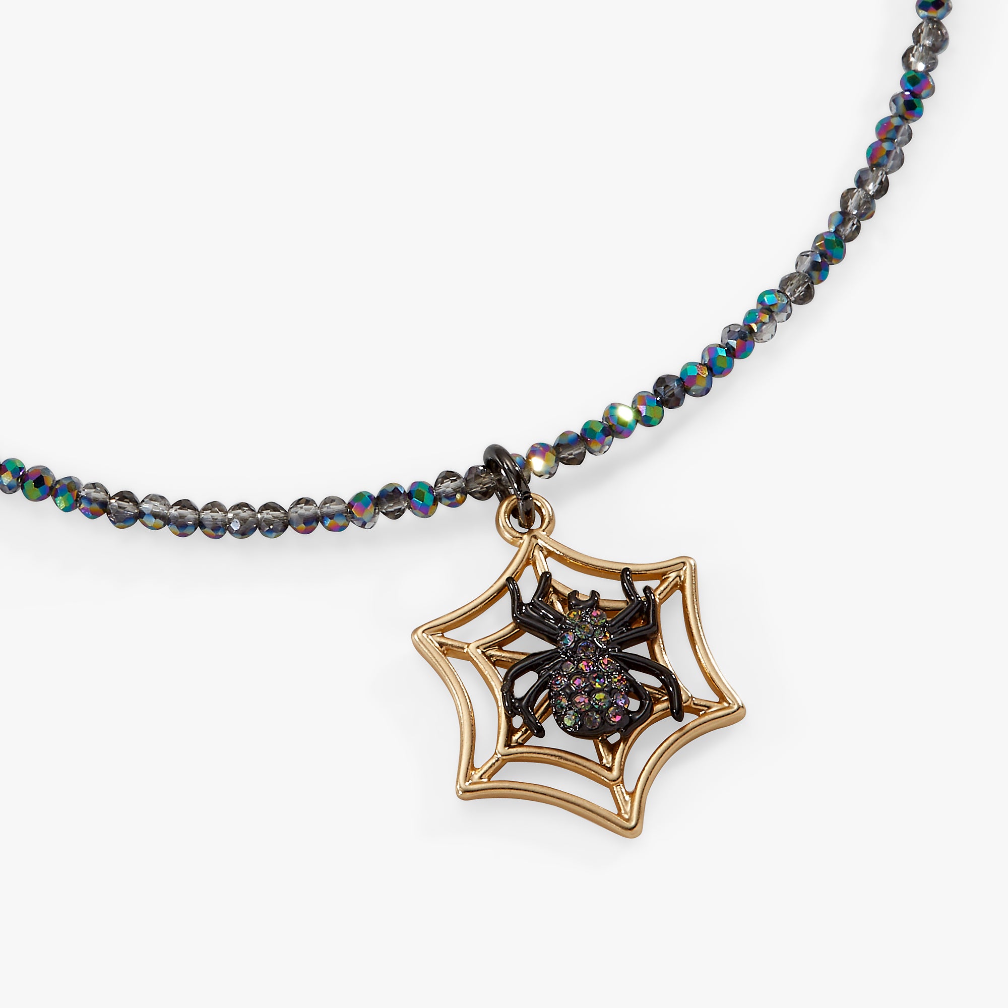 Spooky Halloween Spider Web Necklace for Women - Gothic Jewelry for Costume Parties & Cosplay - Perfect for Halloween, Witch, and Gothic Fashion Accessories