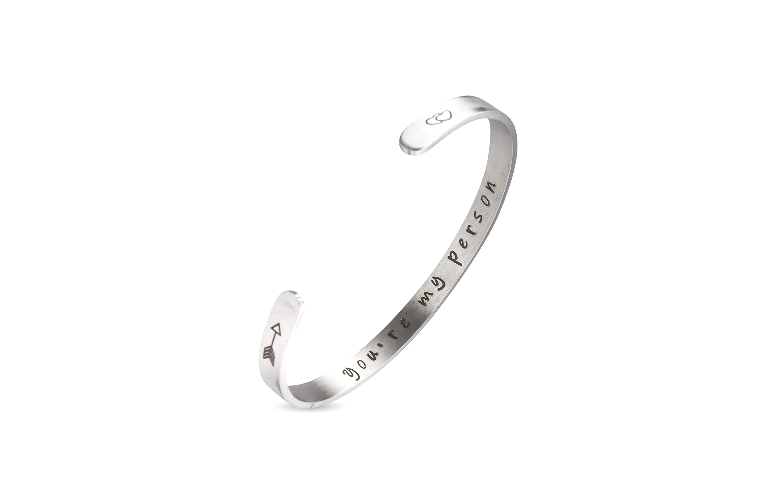 ANKINGPiiN Inspirational Bracelets for Women & Men - Motivational Birthday Gift, Friendship Cuff Bangle with Personalized Mantra - Comes in Gift Box - Perfect for Daily Wear, Yoga, Meditation & Special Occasions