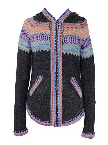 Genuine Alpaca Cardigan for Women - Soft Winter Wool Sweater with Zipper - Cozy Alpaca Pullover for Casual & Office Wear - Perfect for Cold Weather & Layering Outfits