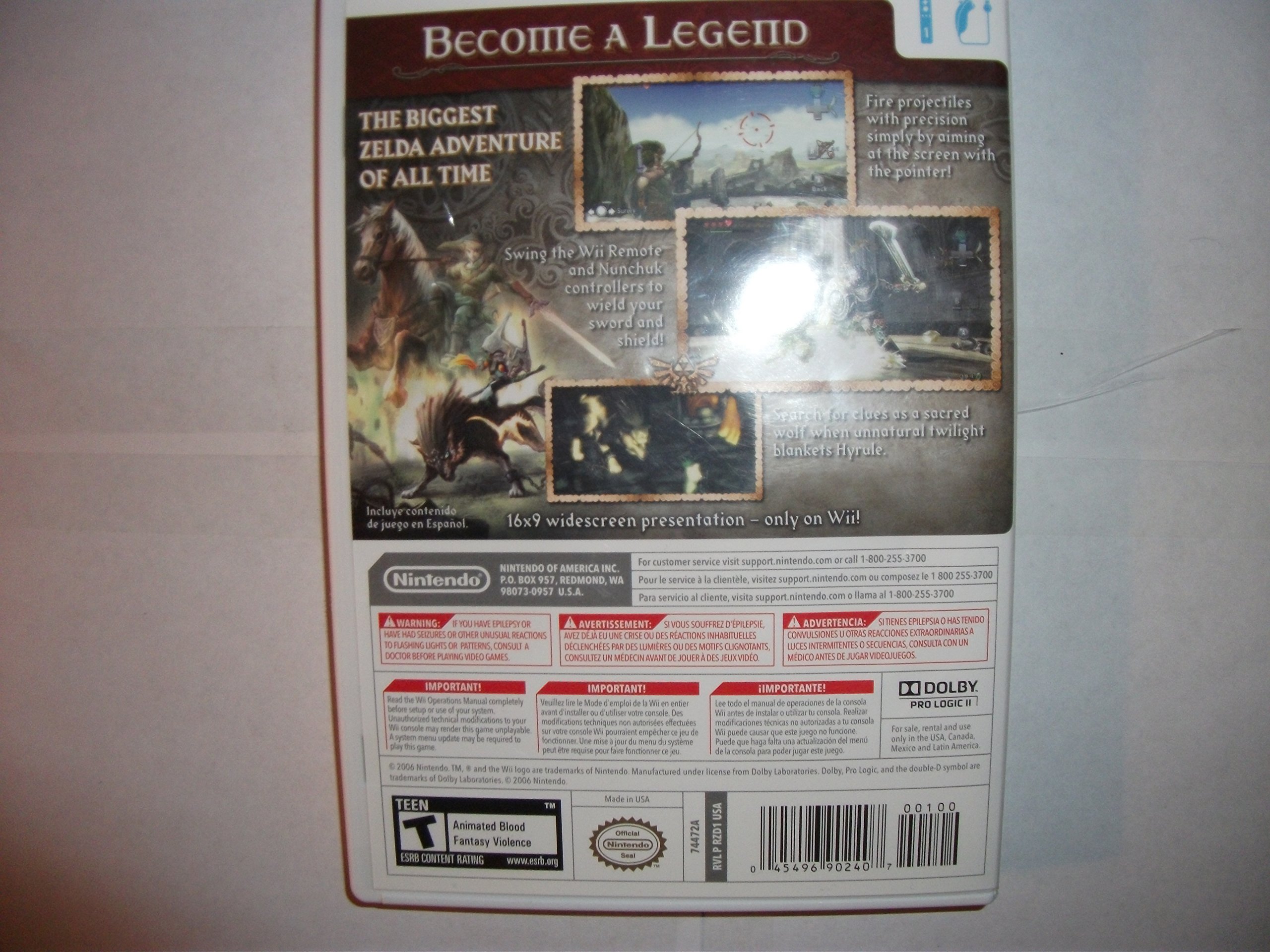 The Legend of Zelda: Twilight Princess (Nintendo Selects) - Nintendo Wii Adventure Game - Perfect for Fantasy RPG Fans & Collectors - Great for Gaming Nights & Gift Giving
