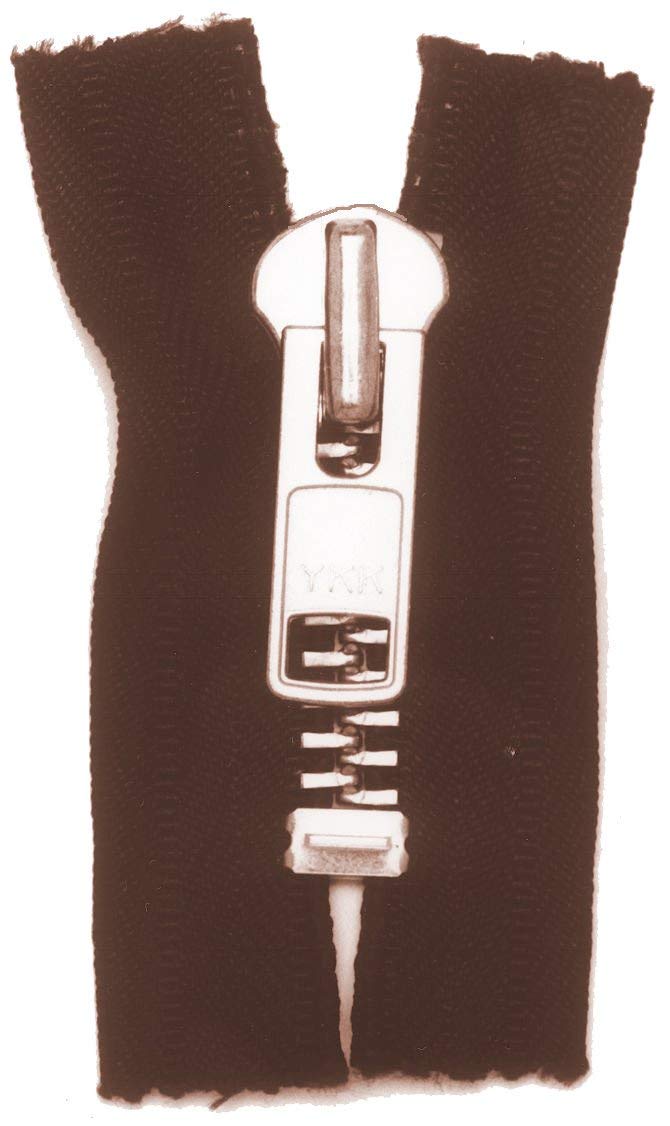 #10 Ohio Travel Bag Closed End Zipper - 12 Inch Brown Nylon with Brass Teeth (9CEB-12-BRO) - Perfect for Luggage, Duffel Bags & Travel Accessories