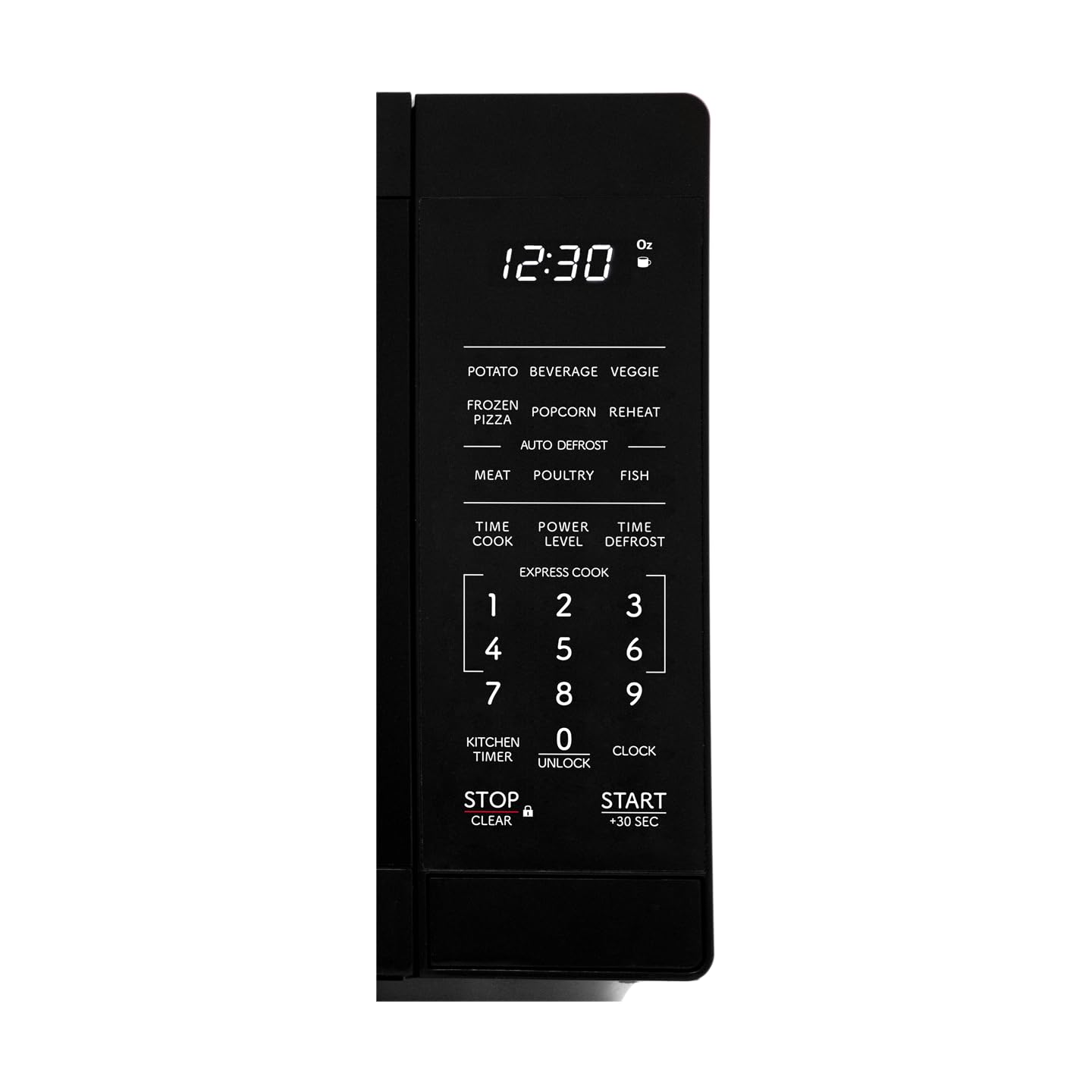 SHARP SMC0760KB 0.7 CuFt Compact Microwave Oven with Removable 10