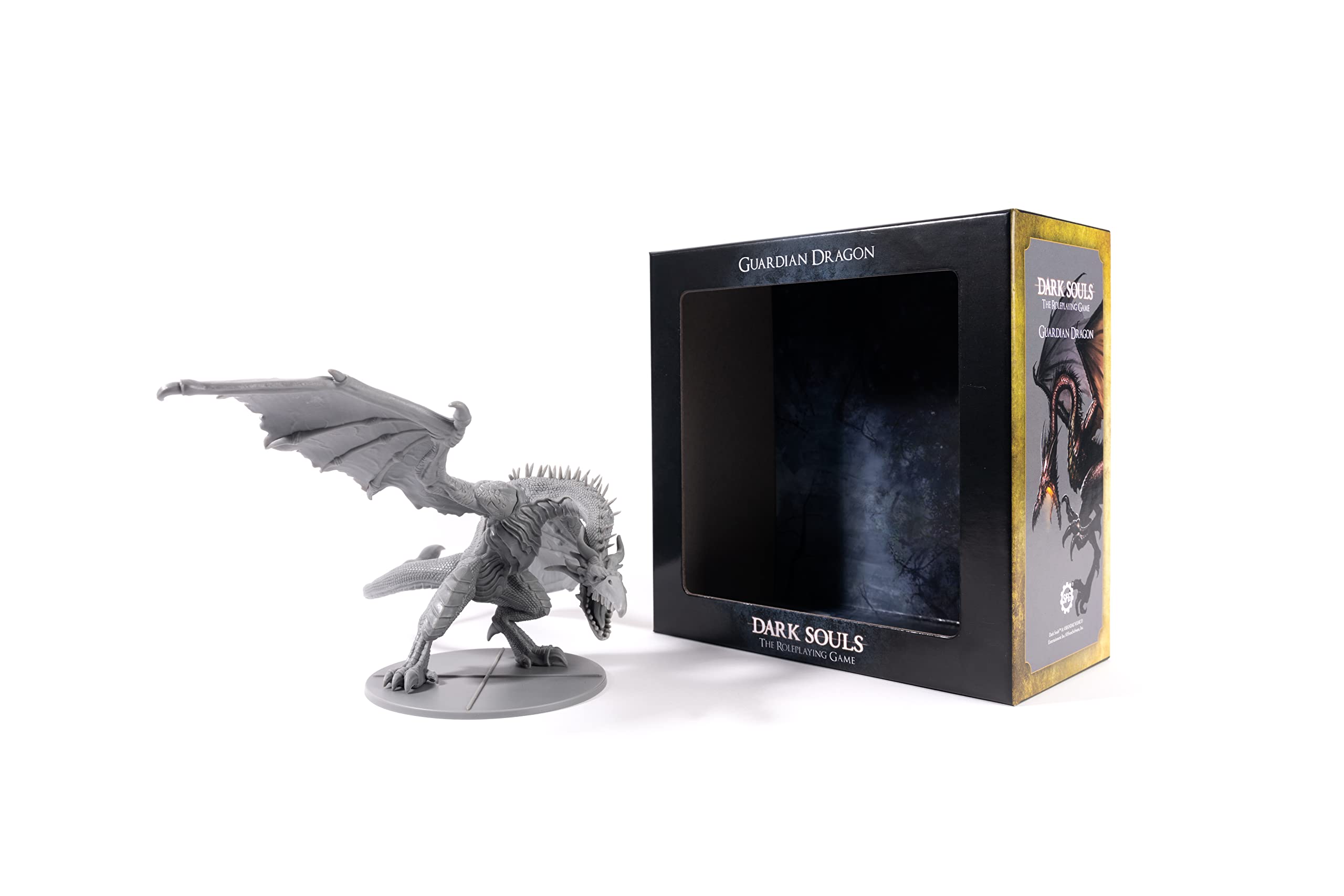 Dark Souls RPG Guardian Dragon Miniature & Cards for Tabletop Gaming