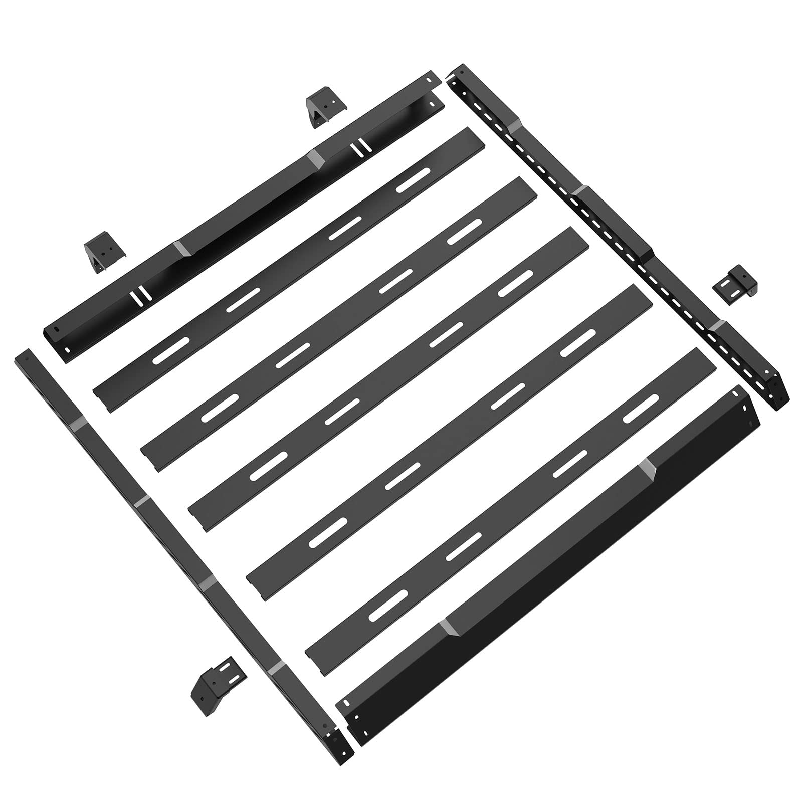 Hooke Road Heavy Duty Roof Rack Cargo Basket for 2007-2018 Jeep Wrangler JK Unlimited 4-Door | Durable Aluminum Luggage Carrier | Perfect for Camping, Off-Road Adventures & Outdoor Gear Storage