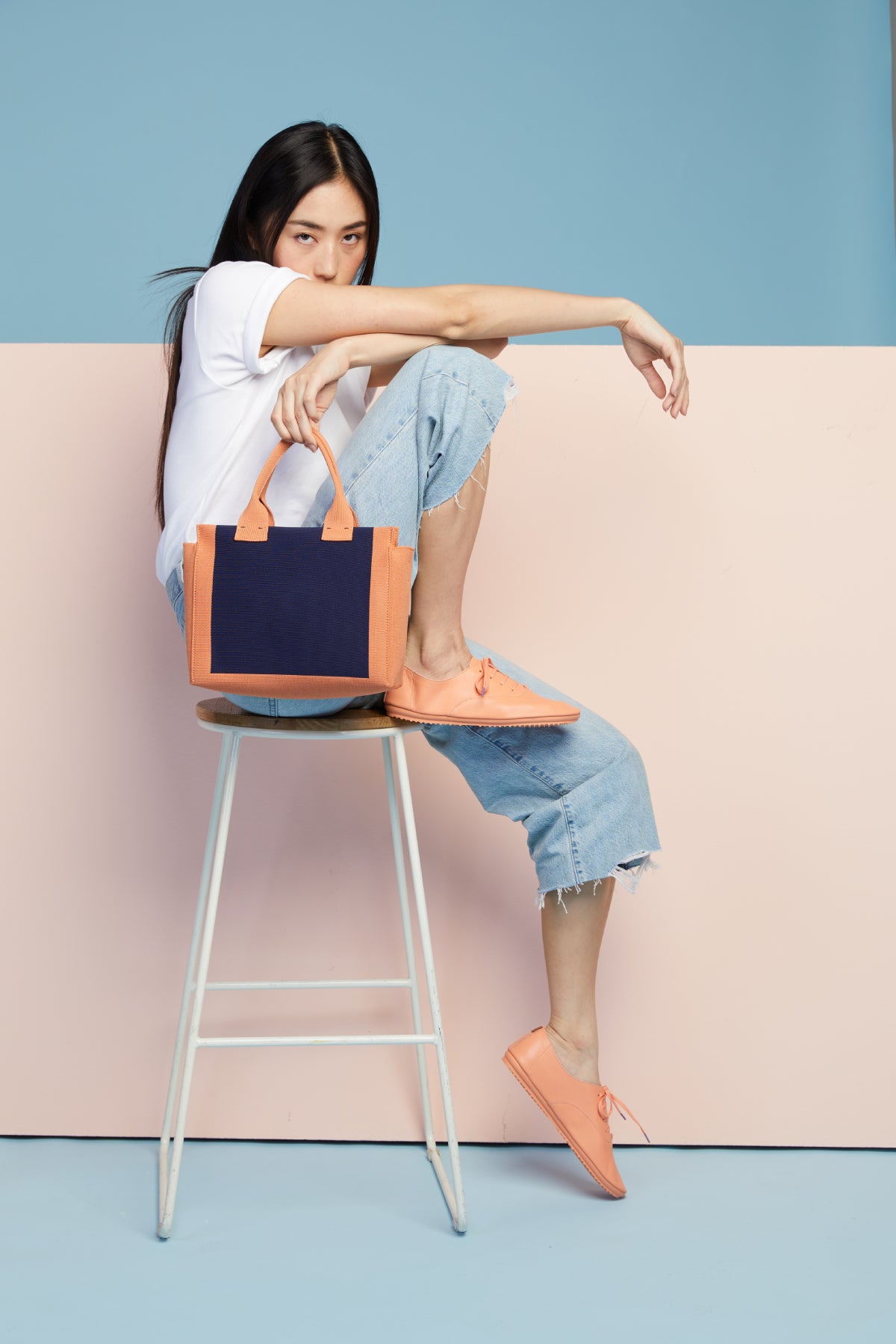 ANEW M Bag - Stylish Navy Coral Crossbody Purse for Women | Fashionable Shoulder Bag for Daily Use, Work, Travel & Shopping