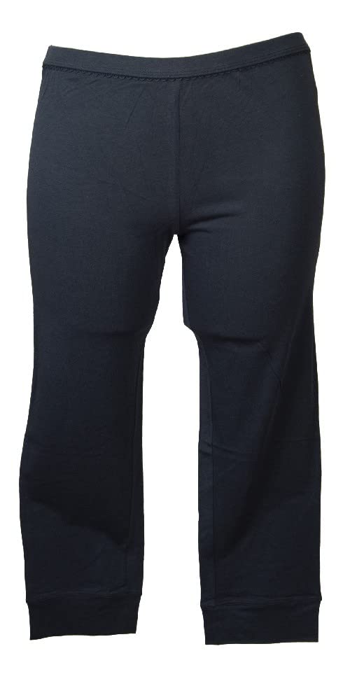 Emporio Armani Women's Long Sleeve Cotton Pajama Set - Sky Blue Summer Sleepwear with Capri Pants | Soft Jersey Fabric for Comfortable Nights & Lounge Wear | Perfect for Home Relaxation & Gift Giving