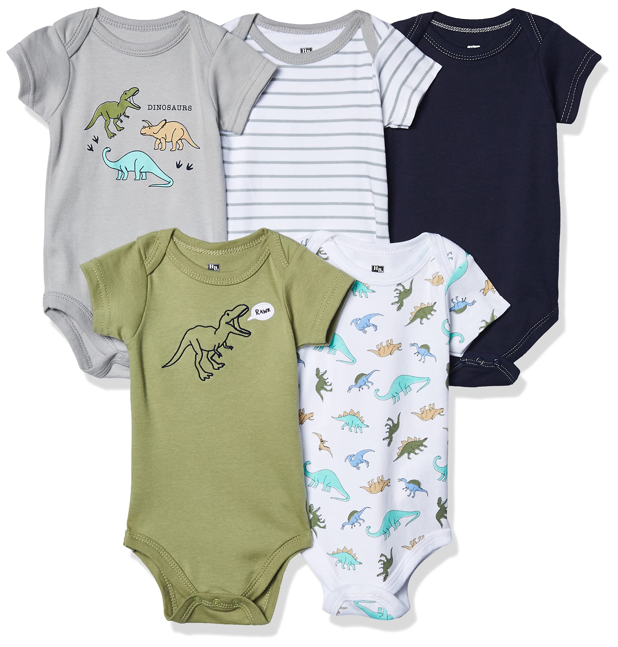 Hudson Baby Cotton Bodysuits - Soft Unisex Onesies for Newborns & Infants