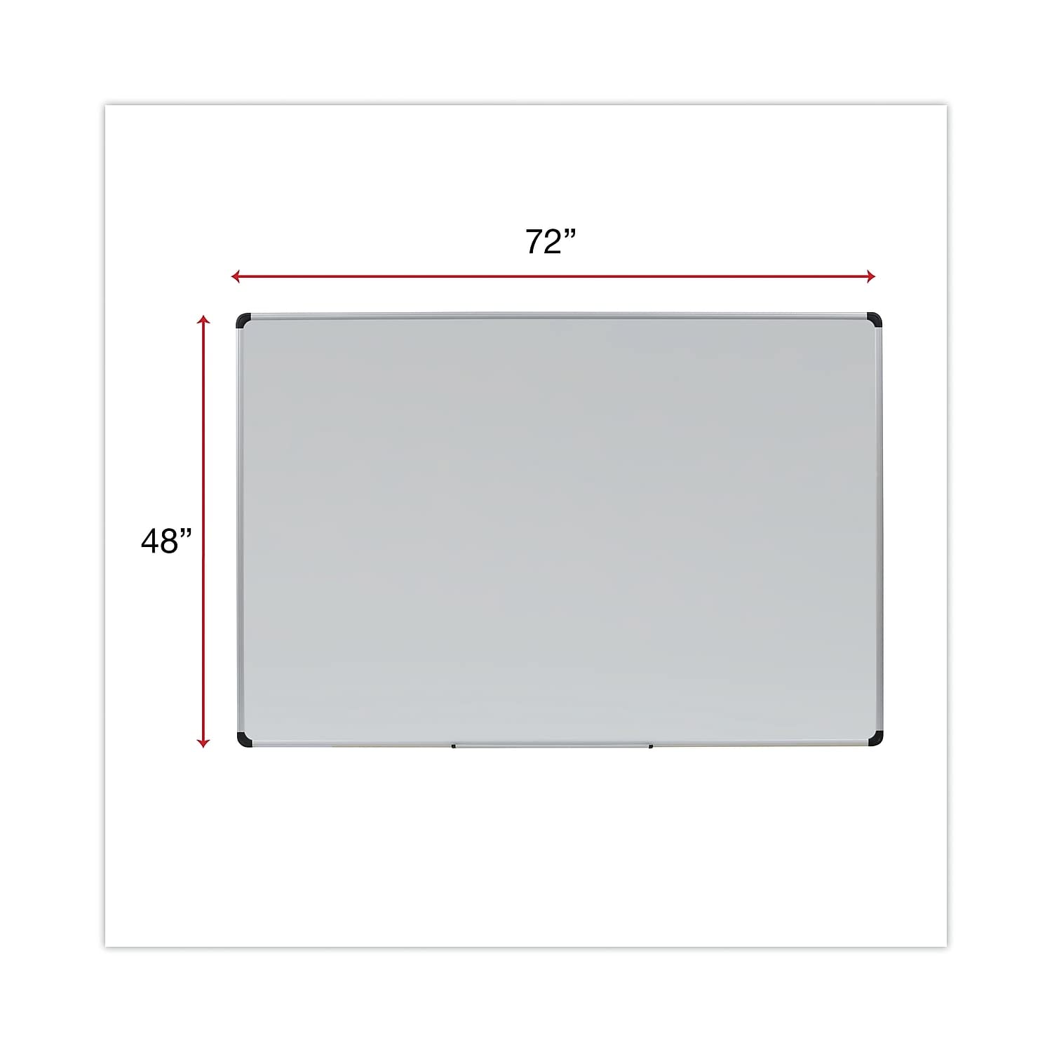 Universal 43735 Magnetic Steel Dry Erase Board 72