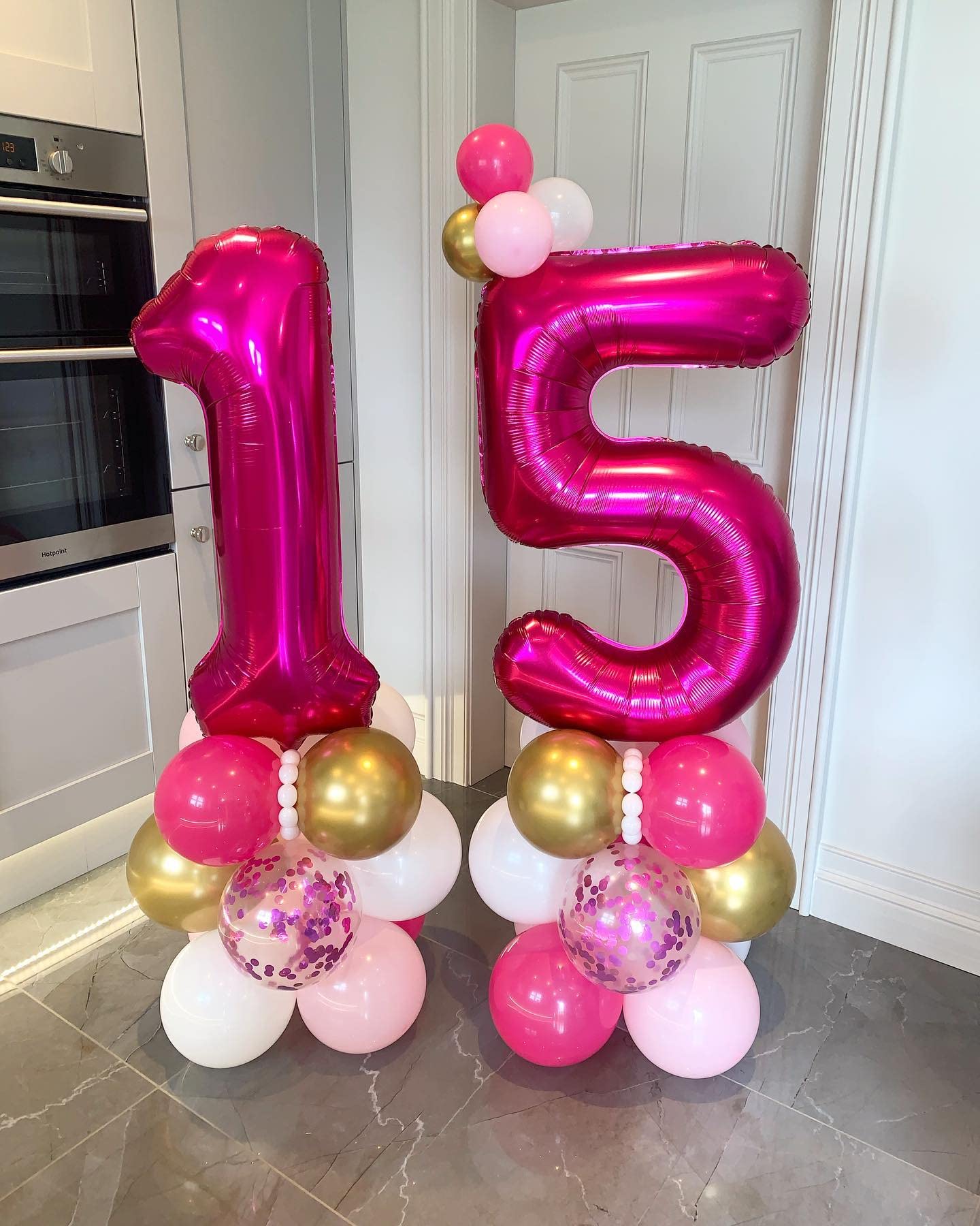 40 Inch Giant Hot Pink 14 Number Balloons - Jumbo Mylar Foil Helium Balloons for 14th Birthday, Anniversary & Party Decorations - Perfect for Birthday Parties, Baby Showers, Graduations & Special Events