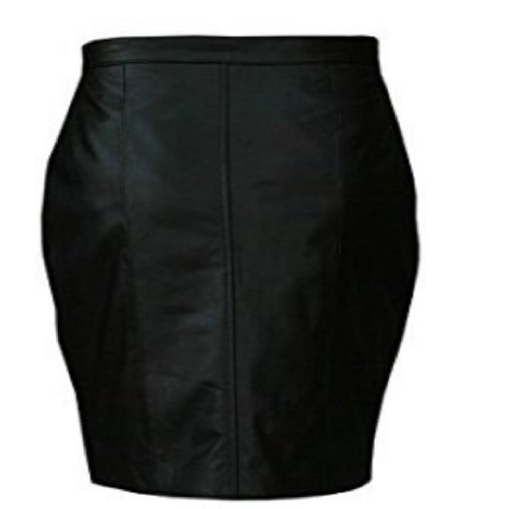 Stylish Women's Genuine Soft Sheep Nappa Leather Pencil Skirt in Black & Red - Perfect for Office Wear, Night Out & Special Occasions
