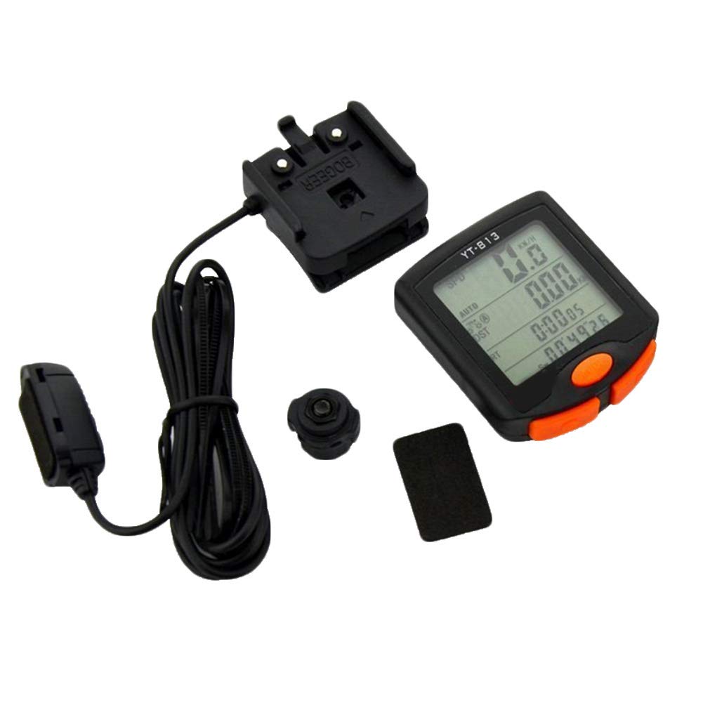 BARMI YT-813 Wired Bike Speedometer - Digital LCD Bicycle Computer with Backlight, Waterproof Cycling Speed Meter - Perfect for Road Bikes, Mountain Bikes & Commuting Accessories