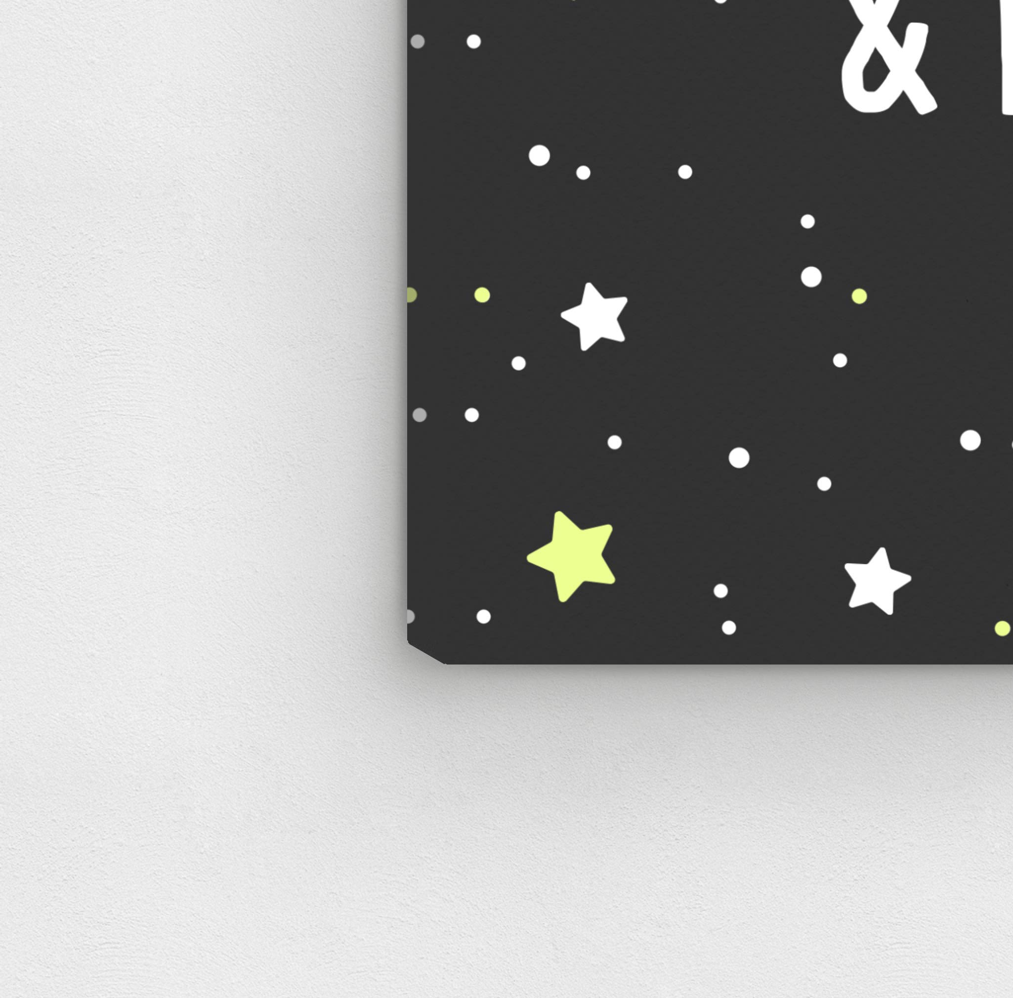 Oliver Gal Artist Co. 'Love You to The Moon' Typography Wall Art Canvas Print - 30x45 Inch Black & White Home Decor for Living Room, Bedroom & Office