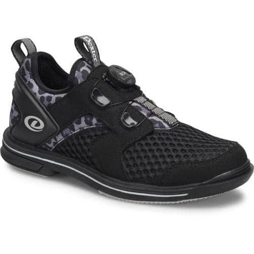 Dexter Women's DexLite Pro BOA Bowling Shoes - Black/Leopard Print (Right Hand) | Perfect for League Play & Tournament Performance
