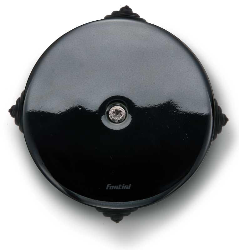 Black Porcelain Junction Box - DO Series for Home Electrical Wiring & DIY Projects