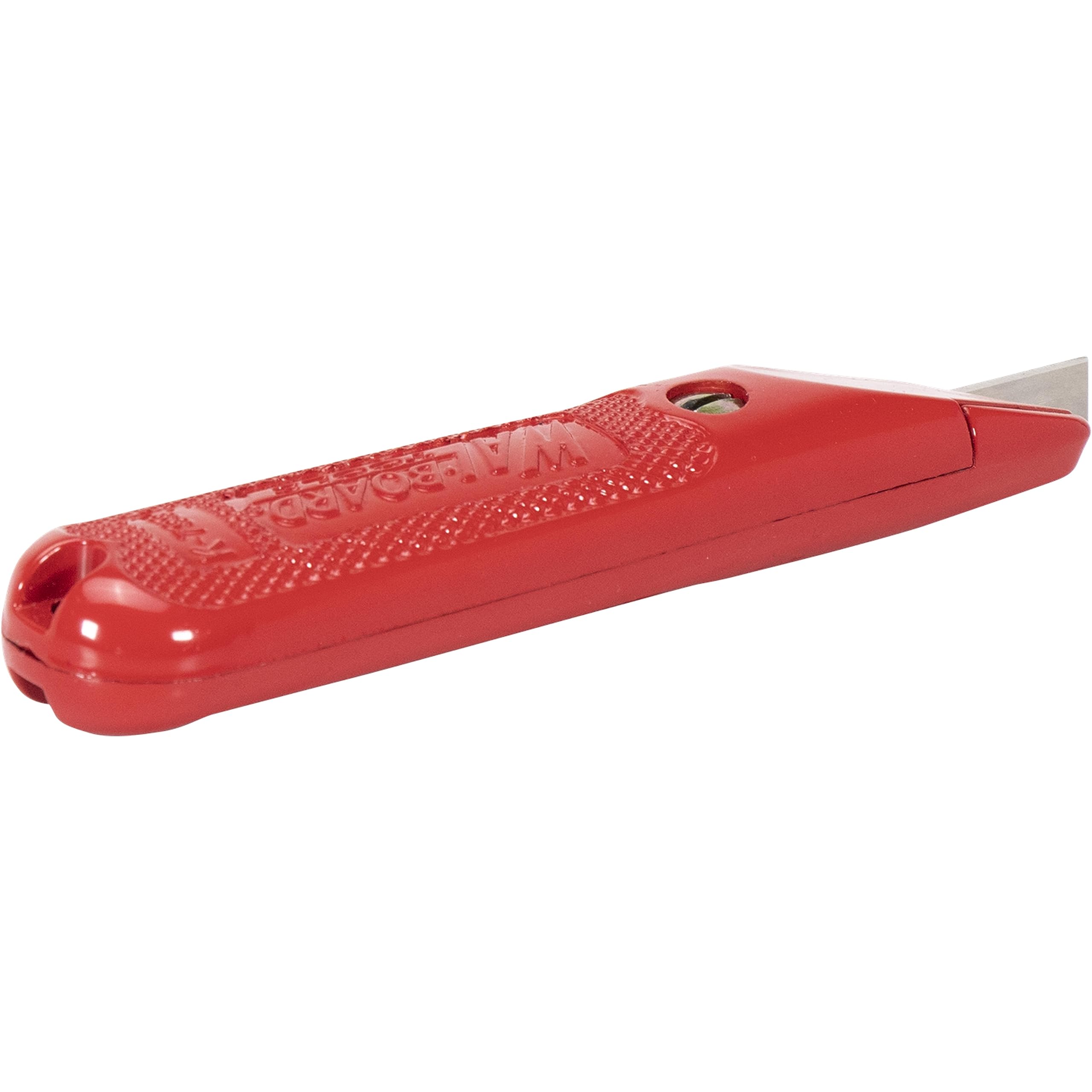 Premium Fixed Blade Utility Knife - Heavy Duty Die-Cast Zinc Aluminum Construction with Retractable Blade & Non-Slip Serrated Grip | Made in USA (Model 015-001) | Ideal for Camping, Hunting, Survival Kits & DIY Projects