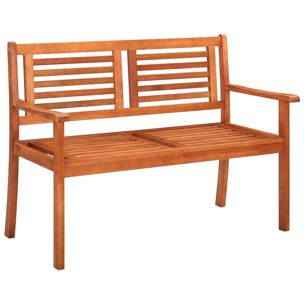 vidaXL 2-Seater Patio Bench with Cushion - 47.2