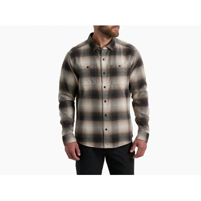 Men's Flannel Long Sleeve Shirt - Soft Plaid Button Down for Casual Wear & Outdoor Activities