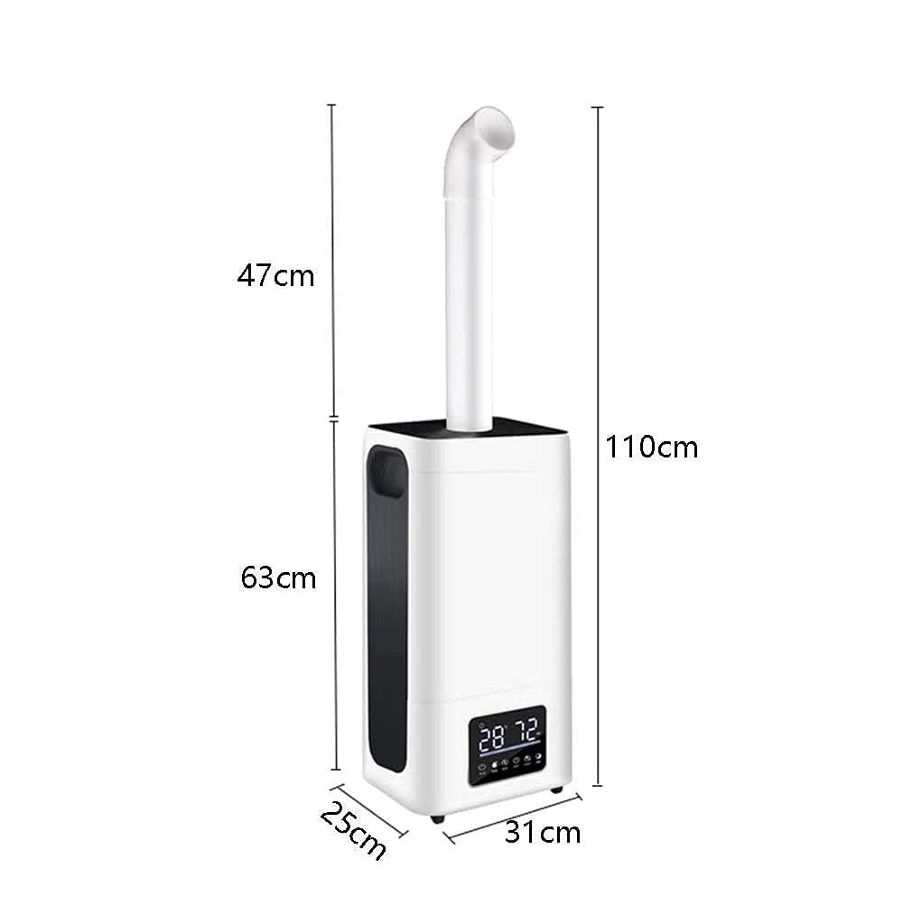 23.8L Large Room Humidifier with Remote Control & Extended Spray Tube - Industrial Commercial Cold Mist Humidifier for Bedroom, Office, Nursery & Dry Climate Areas