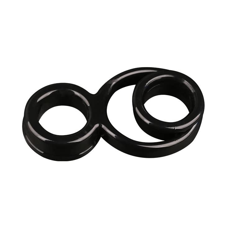 Premium Silicone Cock Rings for Men - Stretchy & Comfortable Erection Enhancer, Stronger & Longer Lasting Pleasure - Black Adult Sex Toy for Couples & Solo Play