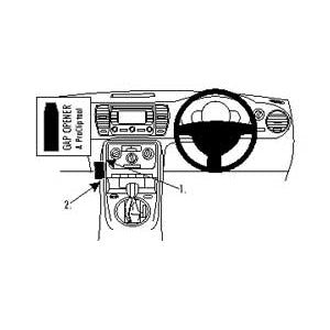 ClicOn No Holes Angled Dash Mount for Volkswagen Beetle (2012-2019) - Secure Phone Holder for Hands-Free Driving & Navigation