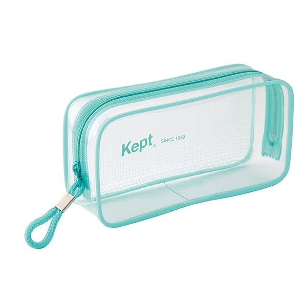 Raymay Fujii Clear Pen Pouch - Transparent Stationery Organizer for Pencils, Pens & School Supplies - Perfect for Students, Office & Travel Use