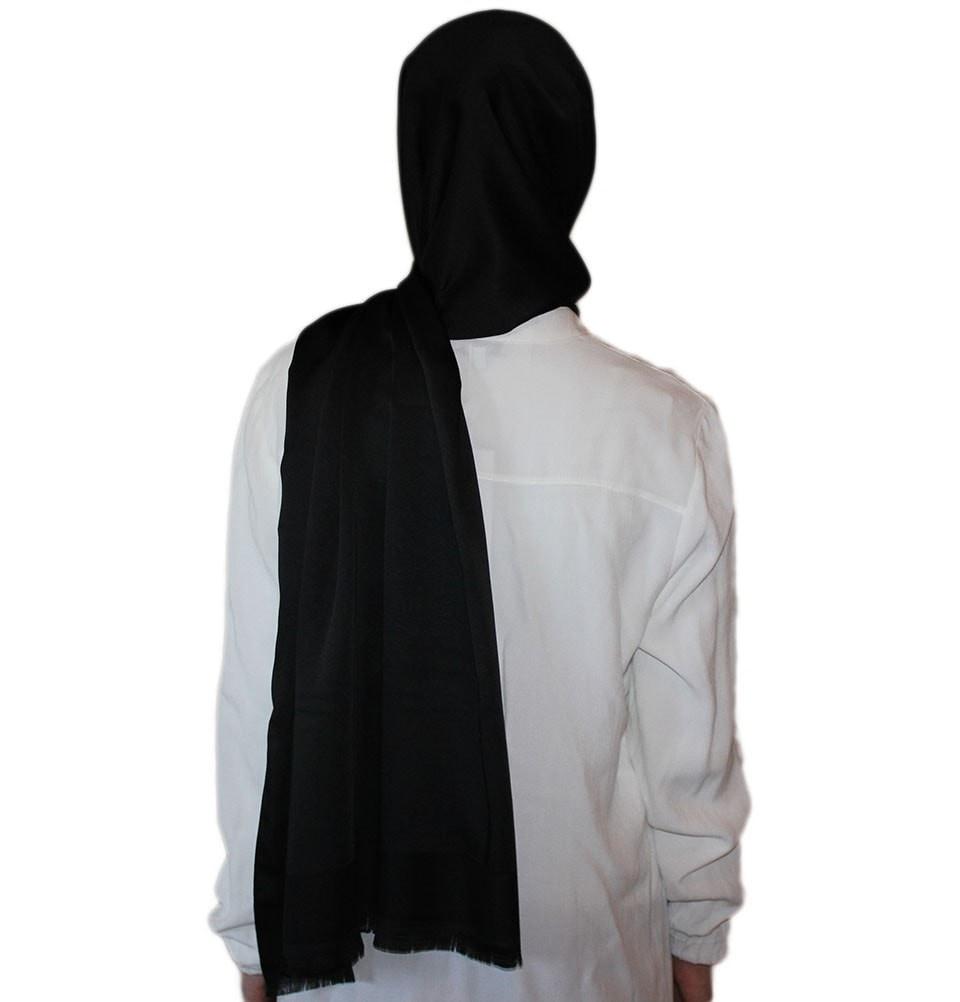 Aker Solid Shawl 1002SLK Black - Elegant Womens Fashion Scarf for Office, Party & Evening Wear - Soft & Lightweight Winter Accessory