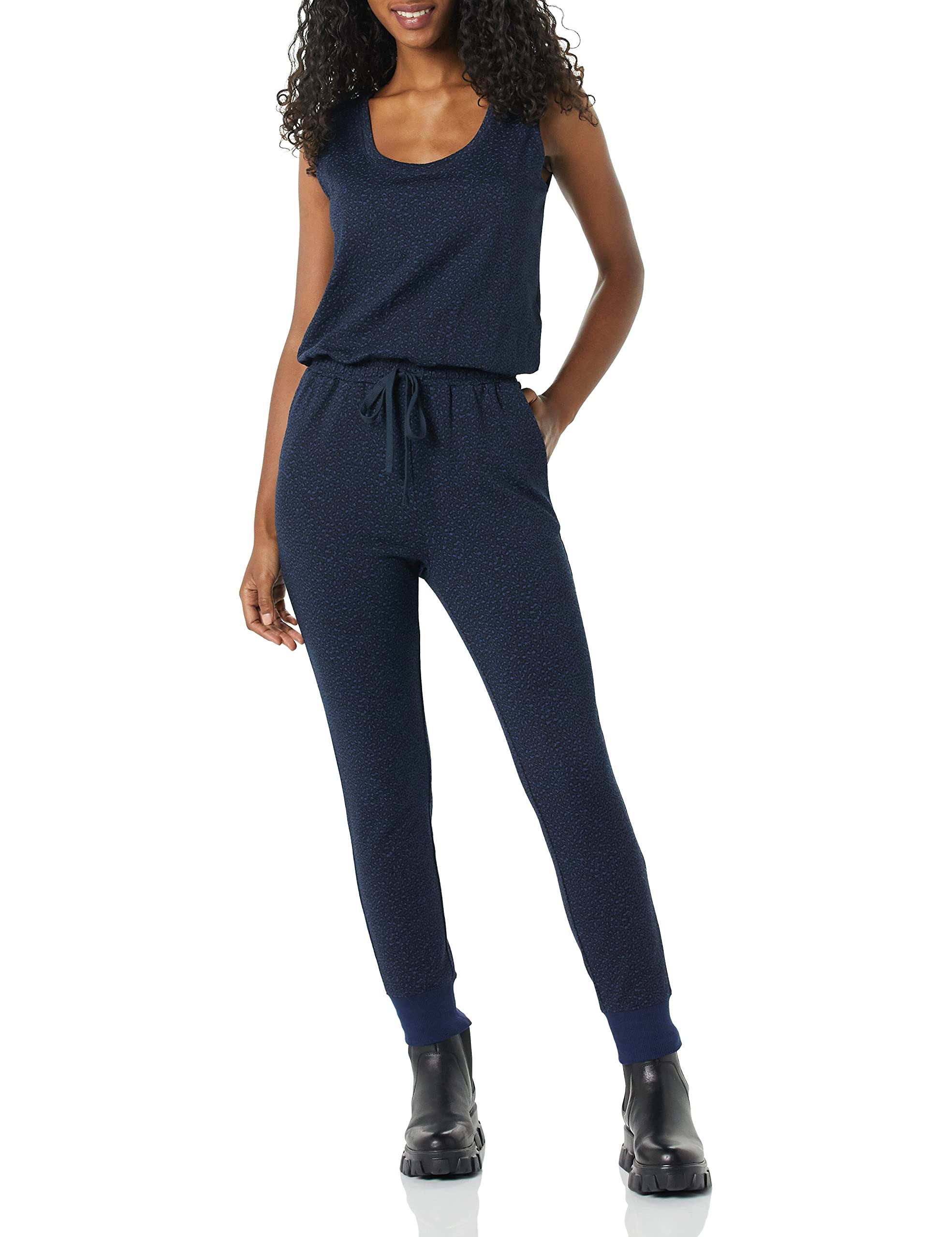 Amazon Essentials Women's Studio Terry Fleece Jumpsuit - Plus Size Loungewear Set for Home, Yoga & Casual Outings