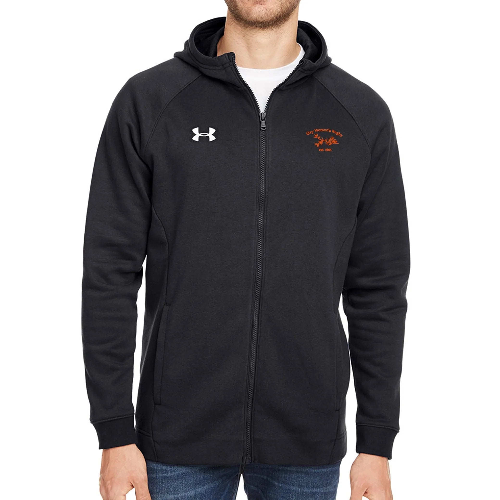 Oxy Hustle Zip-Up Hoodie for Men & Women - Lightweight Fleece Pullover with Pockets - Perfect for Gym, Running, and Casual Wear