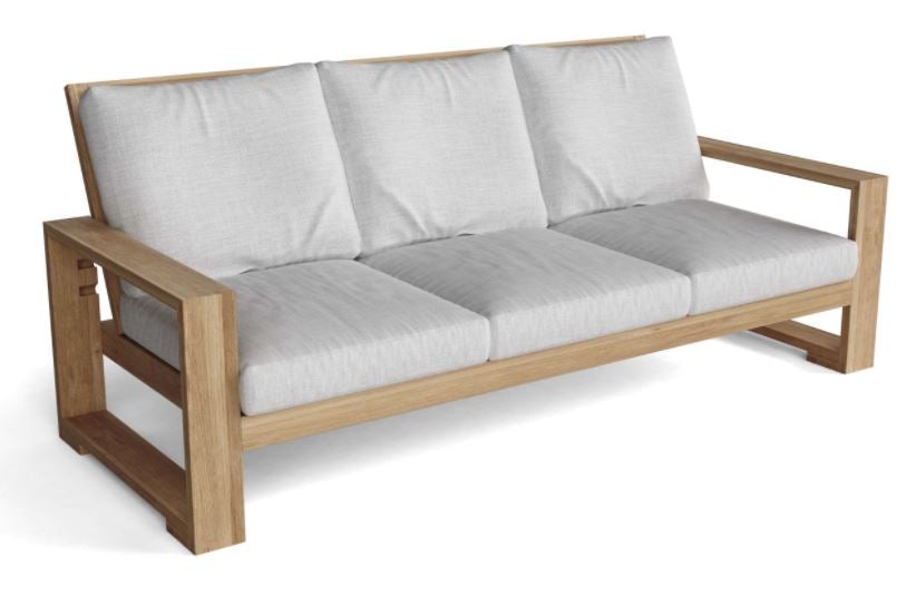 Anderson Teak Capistrano Deep Seating Outdoor Sofa DS 803 - Weather-Resistant Patio Furniture for Poolside, Garden & Backyard Relaxation