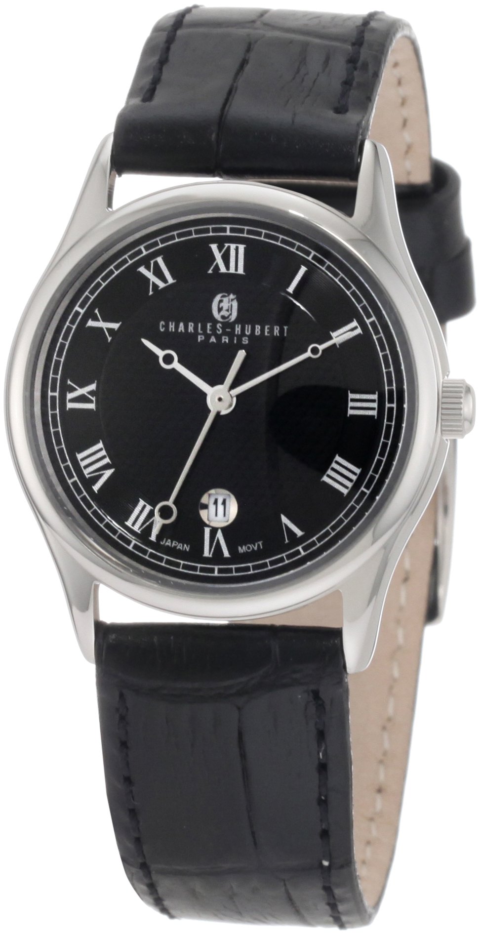 Charles-Hubert Paris Women's 6814-WB Premium Collection Stainless Steel Watch - Elegant Dress Watch for Business, Office & Special Occasions