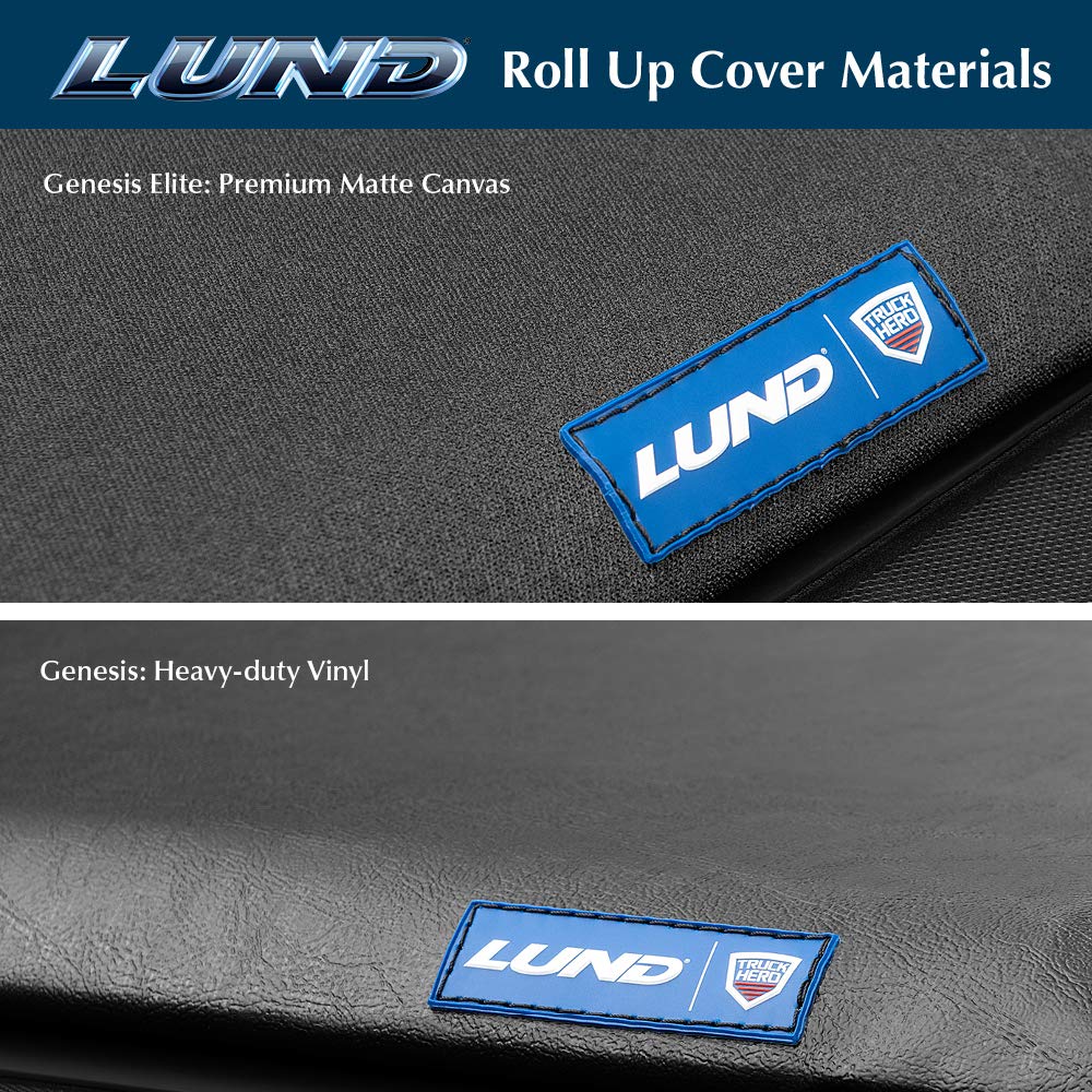 Lund Genesis Roll Up Soft Tonneau Cover for 2014-2021 Toyota Tundra 5'7