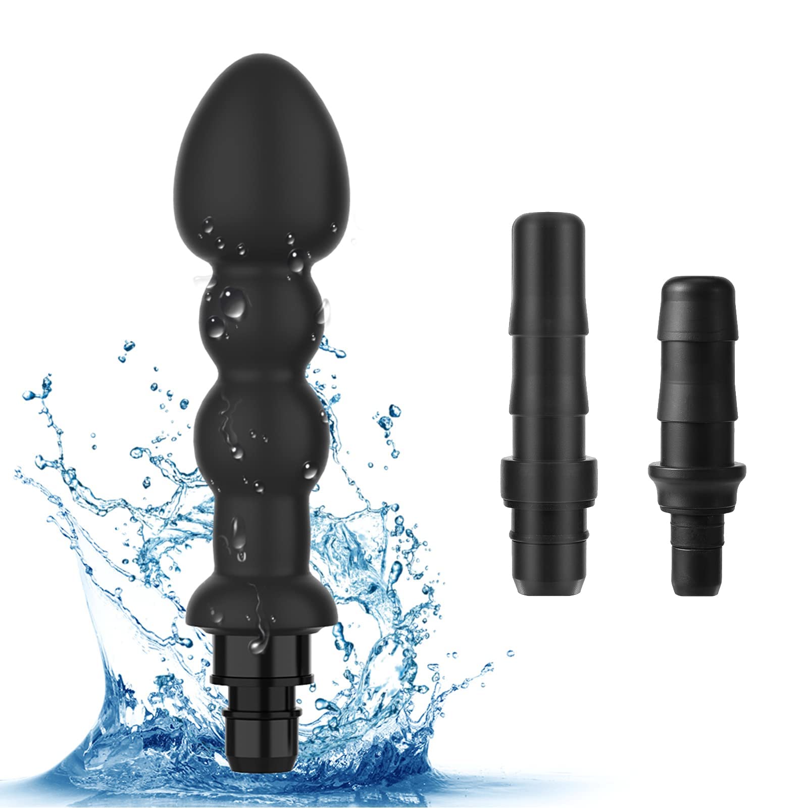 Deep Tissue Massage Gun Heads - 6 Silicone Replacement Attachments for Muscle Relaxation & Pain Relief, Compatible with Most Massage Guns (Black, L) - Perfect for Post-Workout Recovery, Physical Therapy & Home Use
