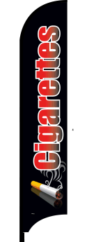 Custom Feather Flag Banner for Outdoor Advertising - Durable & Windproof Cigarette Brand Promotion - Perfect for Retail Stores, Events & Trade Shows