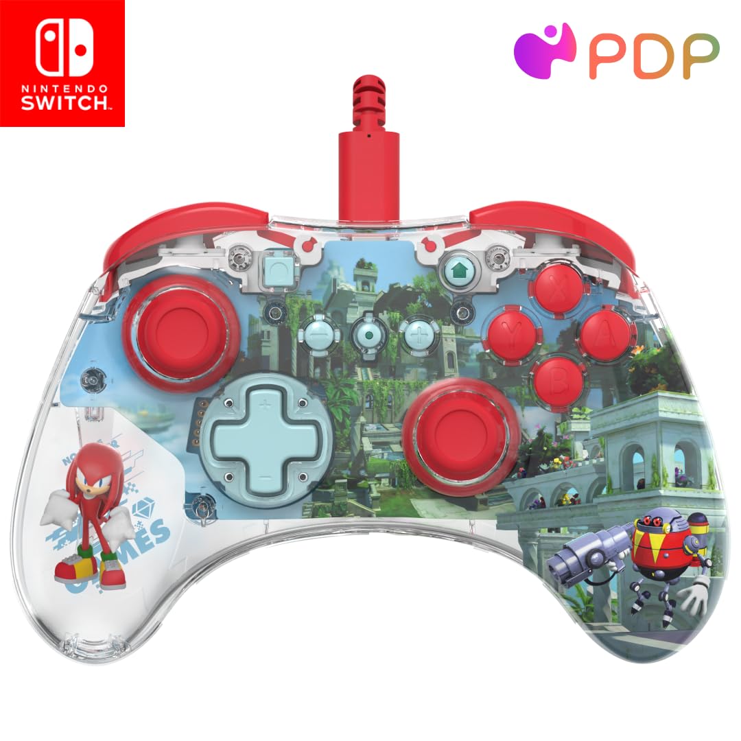 PDP REALMz Wired LED Light-up Pro Controller for Nintendo Switch & OLED Model - Ergonomic Gaming Controller with Customizable LED Lights for Enhanced Gameplay Experience | Perfect for Super Smash Bros, Mario Kart & Multiplayer Gaming Sessions