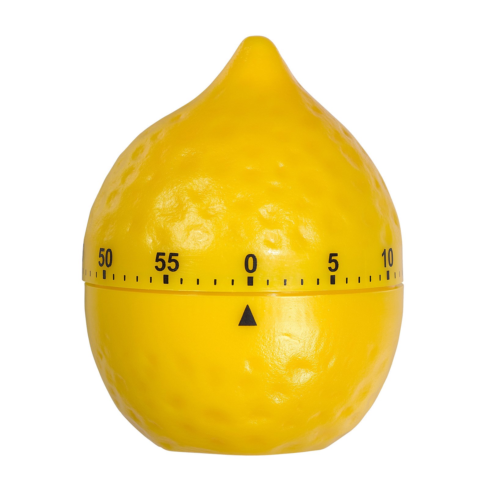 Lemon-Shaped Plastic Mechanical Timer - 60 Minute Countdown, 10A11443 - Perfect for Kitchen, Bathroom, and Classroom Use