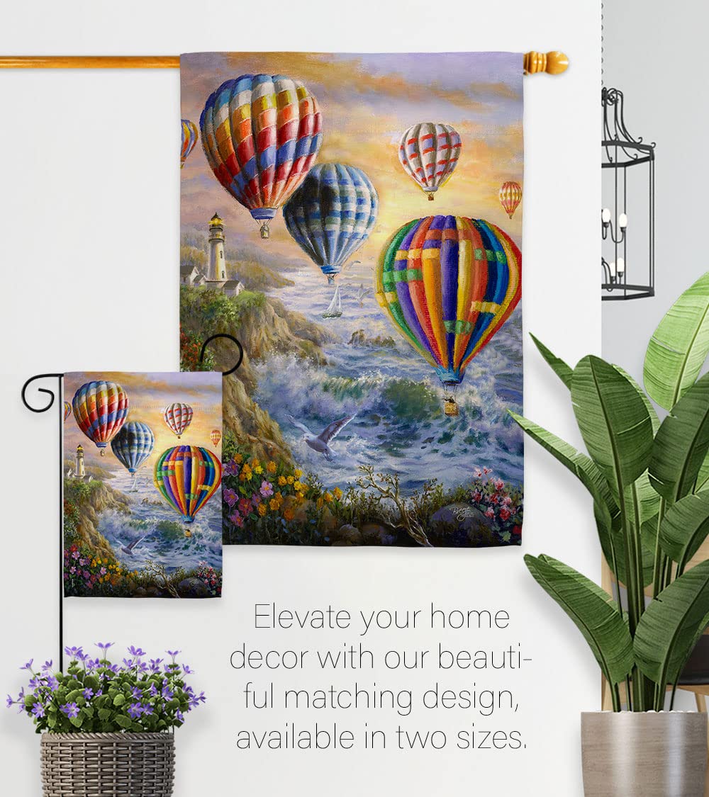 Summer Glow Coastal Flag Set 28x40