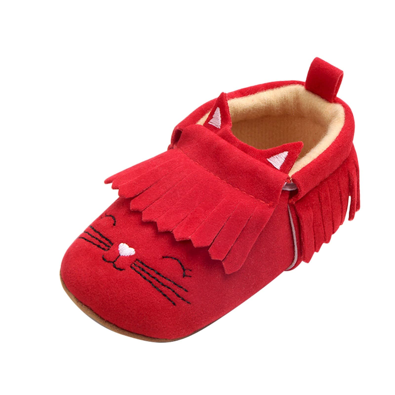 Breathable Soft Sole Baby Shoes for Toddlers & Infants - Cute Cartoon Tassel Princess Shoes with Embroidery | Perfect for Walking, Playtime & Special Occasions