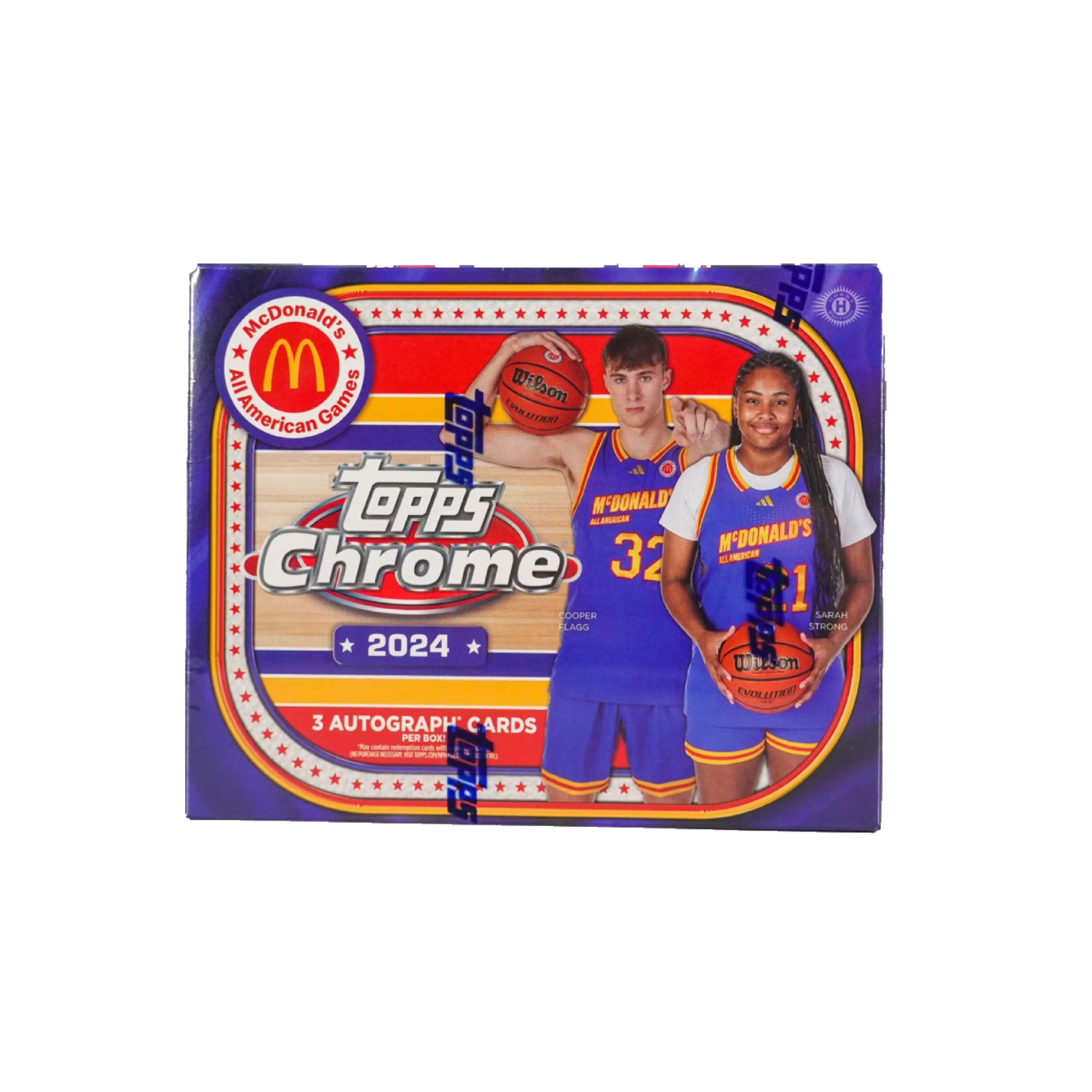 2024 Topps Chrome McDonald's All American Basketball Hobby Box - Collectible Trading Cards for NBA Fans & Sports Memorabilia Enthusiasts