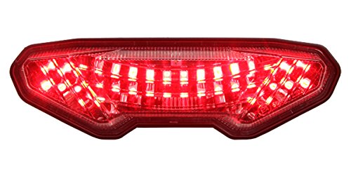 Sequential LED Tail Lights Clear Lens for 2014-2016 Yamaha FZ-09, 2015-2017 FJ-09 & 2019-2020 Tracer 900 - High Visibility Motorcycle Safety Lights for Night Riding & Custom Builds