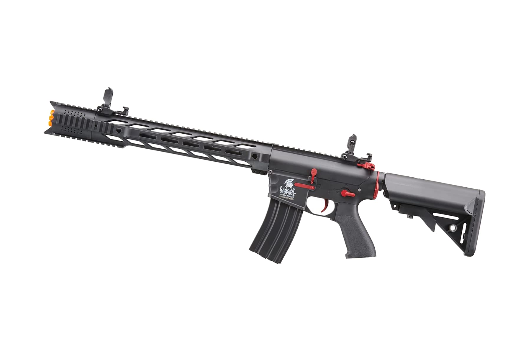 Lancer Tactical Gen II SPR Interceptor M4 Airsoft Rifle - Electric Full/Semi Auto AEG with 1000 Rounds 0.20g BBs, Battery & Charger Included - Perfect for Tactical Training, Airsoft Games & Outdoor Shooting Practice