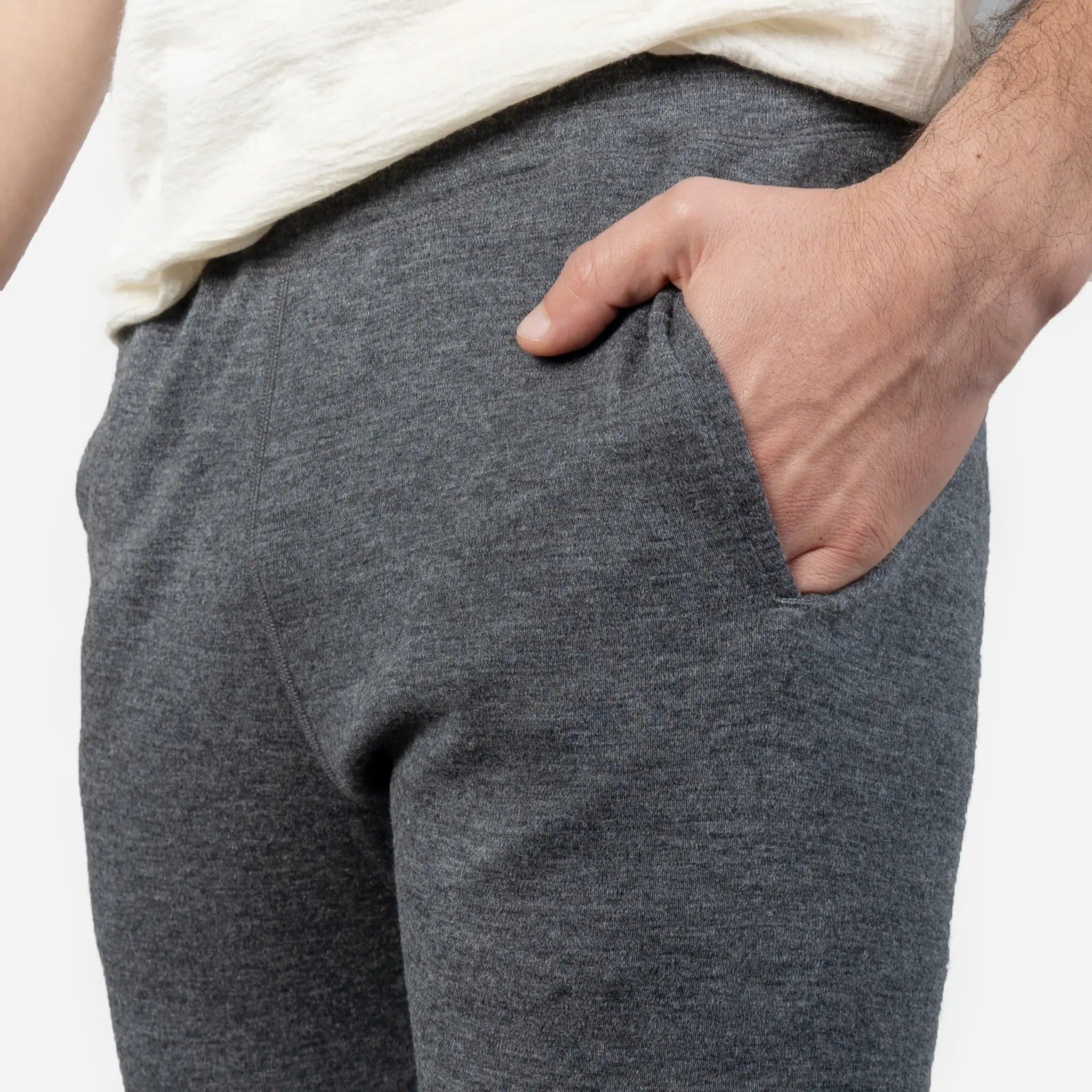 Premium Men's Alpaca Wool Sweatpants - 420 Midweight Fleece Joggers for Winter Comfort & Lounge Wear - Perfect for Home, Travel & Outdoor Activities