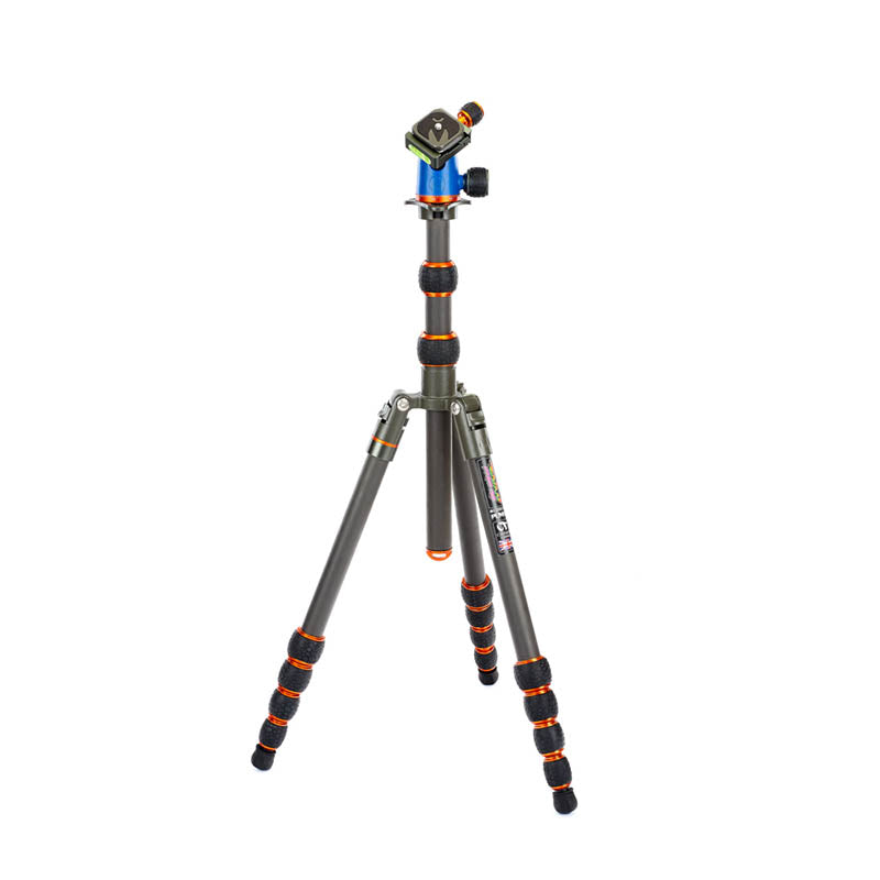 3 Legged Things Punks Brian Carbon Fiber Tripod with AirHed Neo Ball Head - Lightweight Travel Tripod for DSLR & Mirrorless Cameras - Perfect for Photography, Hiking & Outdoor Adventures (Choose Color)