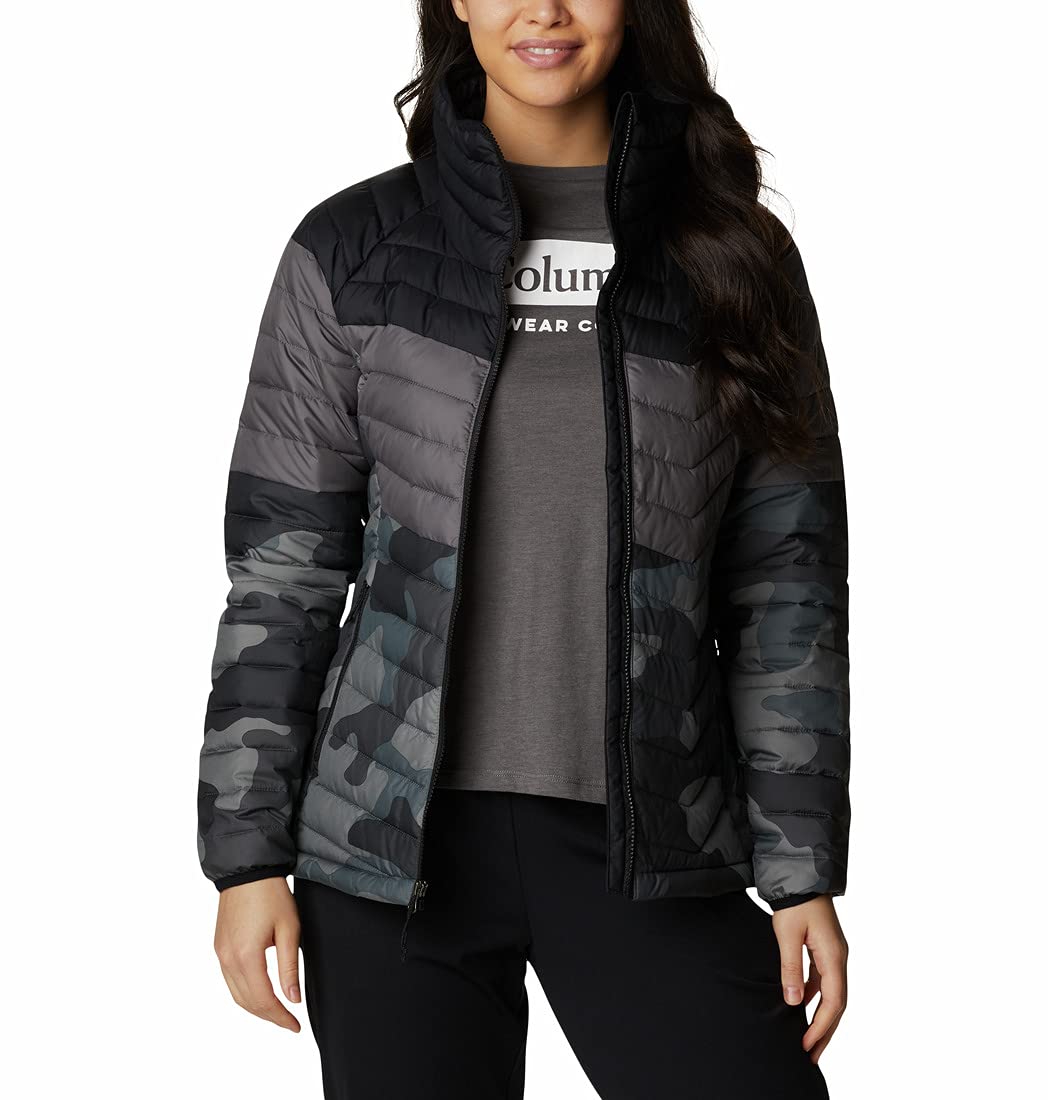 Columbia Women's Powder Lite Blocked Jacket - Waterproof Winter Coat with Omni-Heat Thermal Reflective, Lightweight Insulated Jacket for Skiing, Hiking & Outdoor Activities