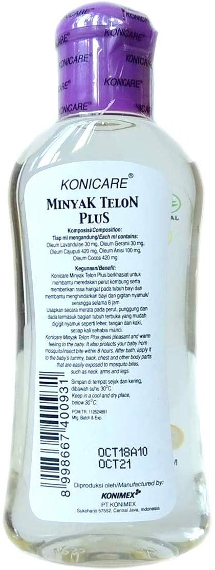 Lavender Telon Oil for Babies - 60ml (Pack of 12) | Natural Massage Oil for Newborns & Infants | Helps Relieve Colic, Colds & Muscle Pain | Perfect for Bedtime & Relaxation