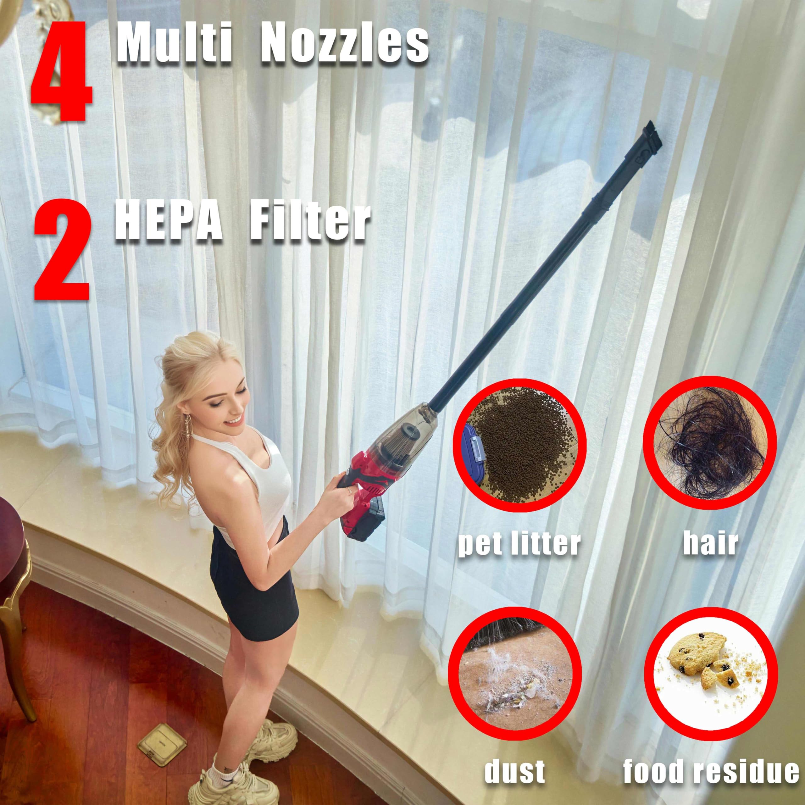 Milwaukee M18 Cordless Handheld Vacuum Cleaner - Powerful Wireless Vacuum for Home, Car, Boat, Workshop, Pet Hair & Furniture Cleaning (Tool Only, No Battery Included) - Ideal for Quick Cleanups, Auto Detailing & Mobile Cleaning