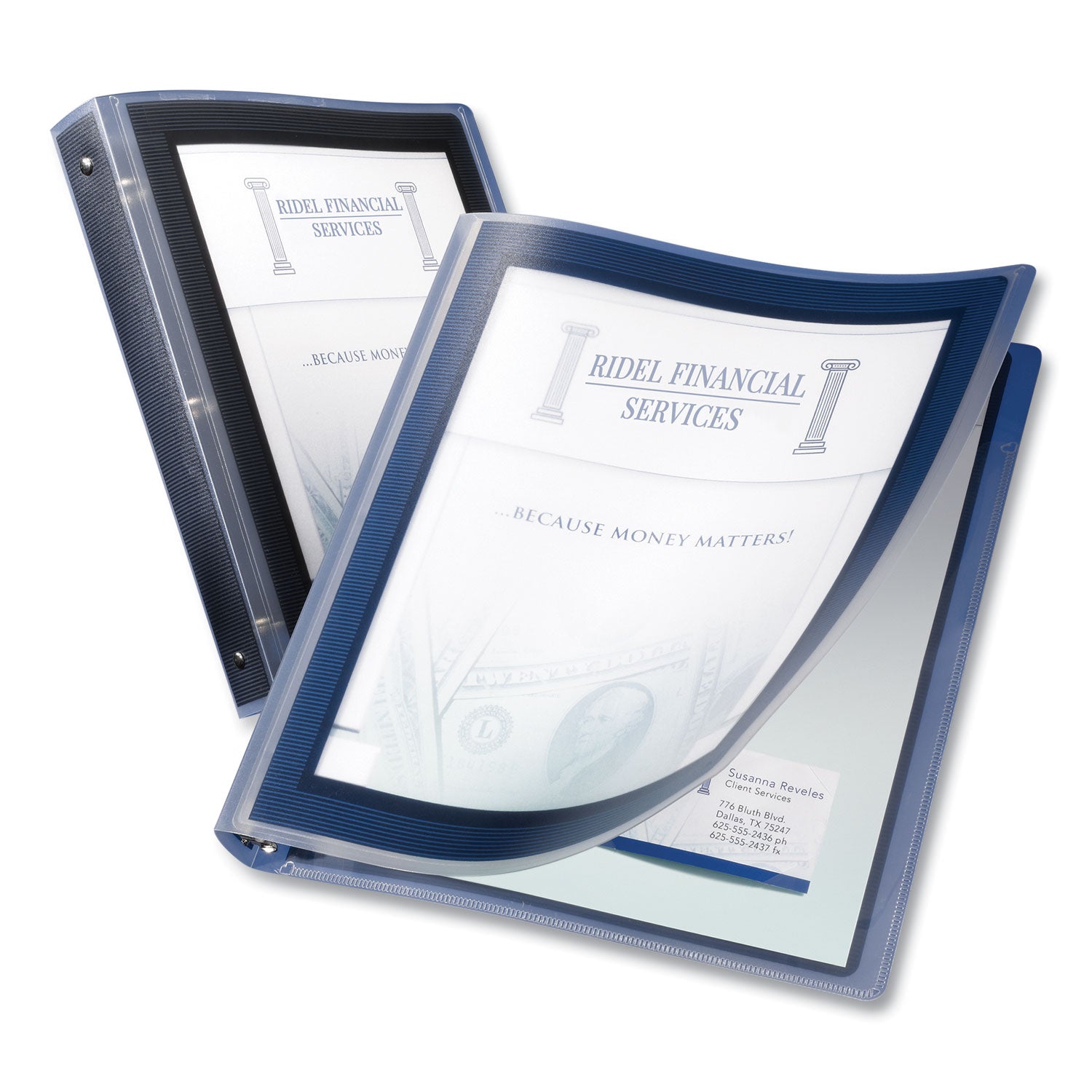 Avery® Flexi View 3-Ring Binder with Round Rings - 1 Inch Capacity, 11 x 8.5 Inches, Black - Perfect for School, Office & Home Organization